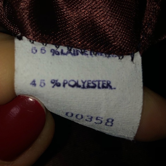 Vintage coat grey/brown with genuine fur collar - Picture 8 of 8